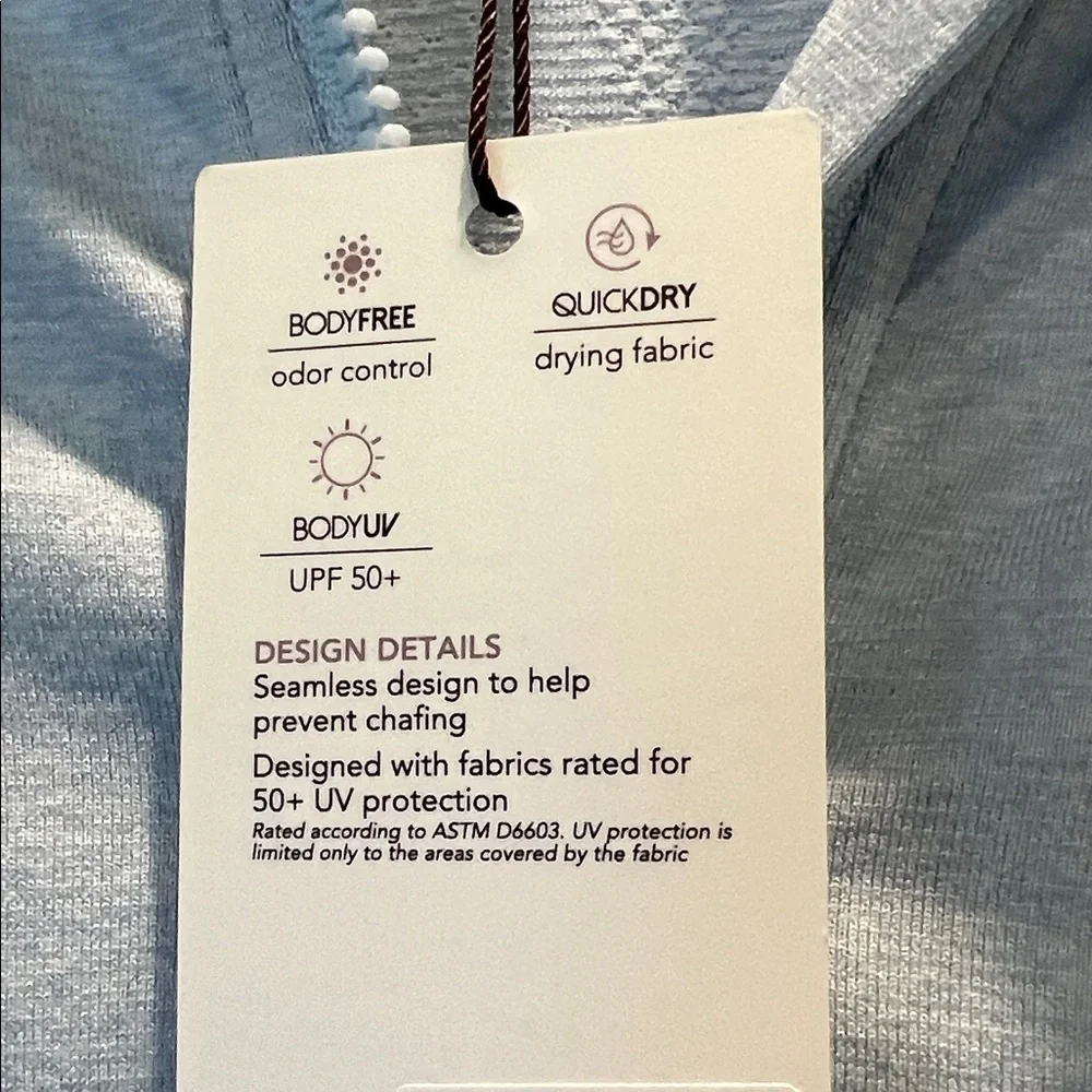 CALIA by Carrie Underwood Light Blue Golf Pullover - Picture 6 of 11